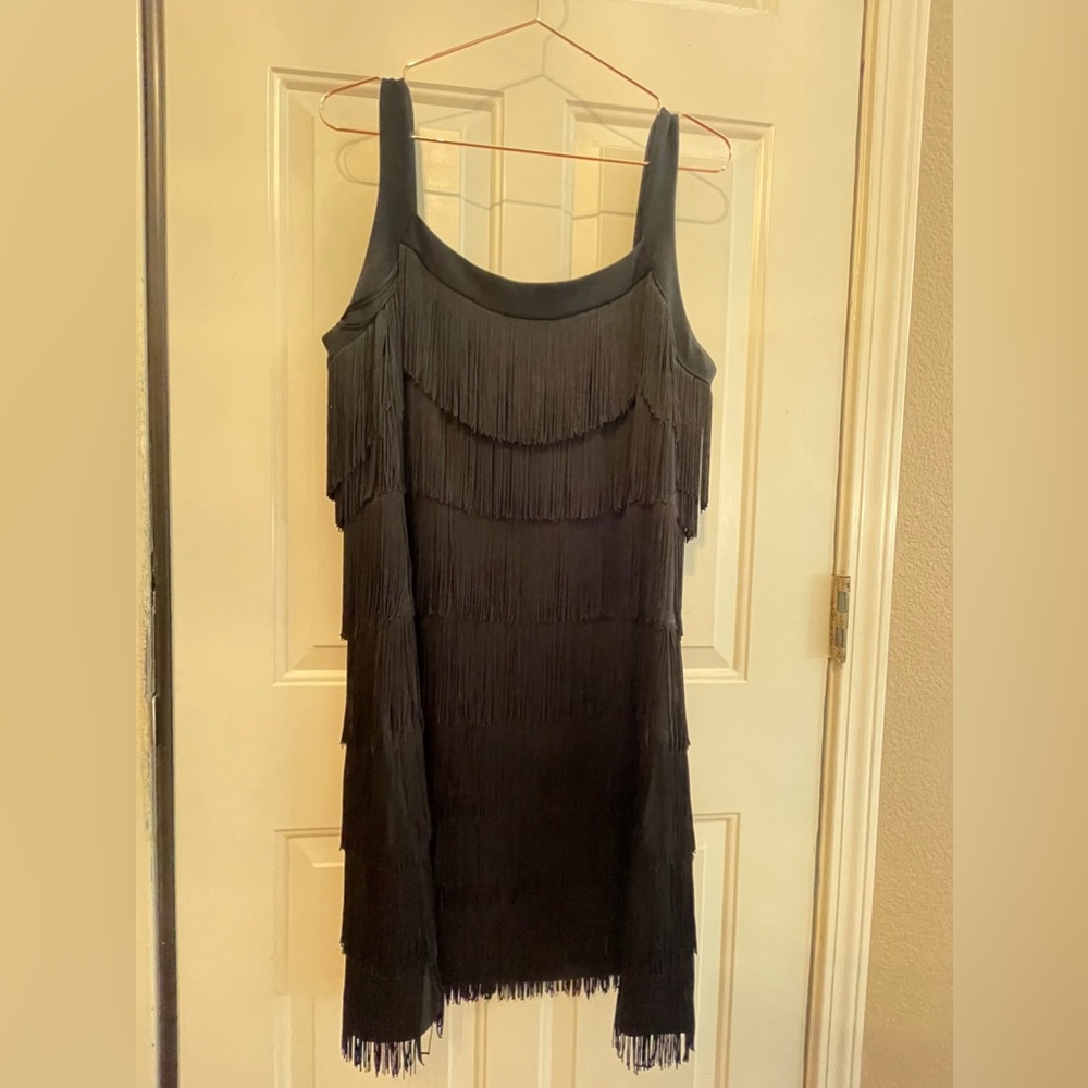 White House Black Market Black Flapper Dress!! 🤩